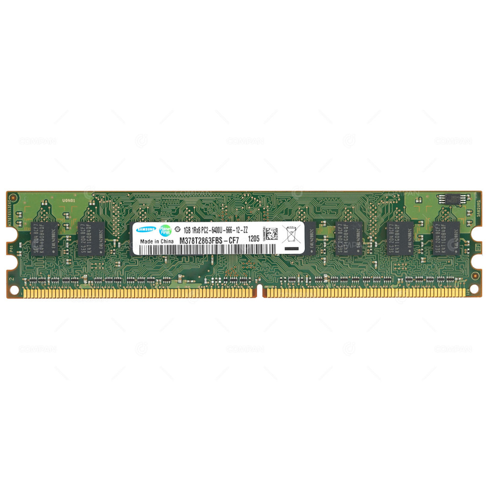 M378T2863FBS-CF7 SAMSUNG DDR2 SDRAM 1GB 1RX8 PC2-6400 400MHZ UDIMM CL6